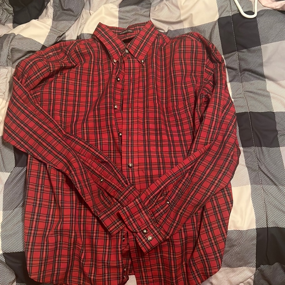 Dress shirt very nice just want it gone.